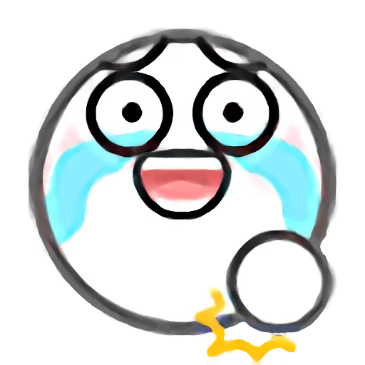 Telegram Sticker «QQ emojis» 😥