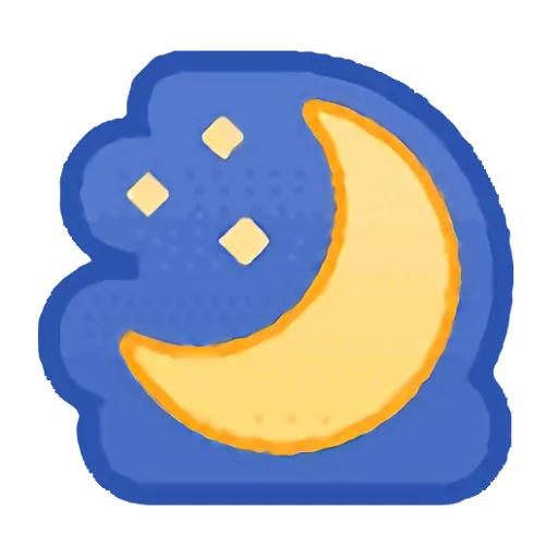Telegram Sticker «QQ emojis» 🌙