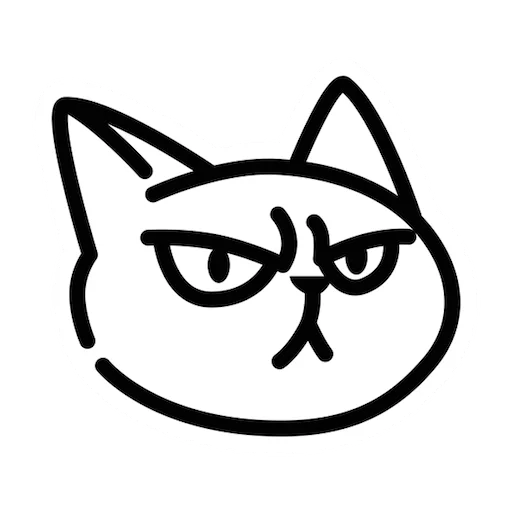 Стикеры телеграм QR-cat by monobank