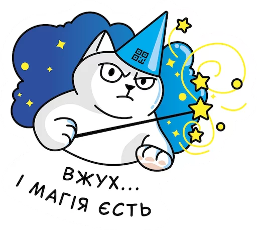 QR-cat by monobank sticker 🔮
