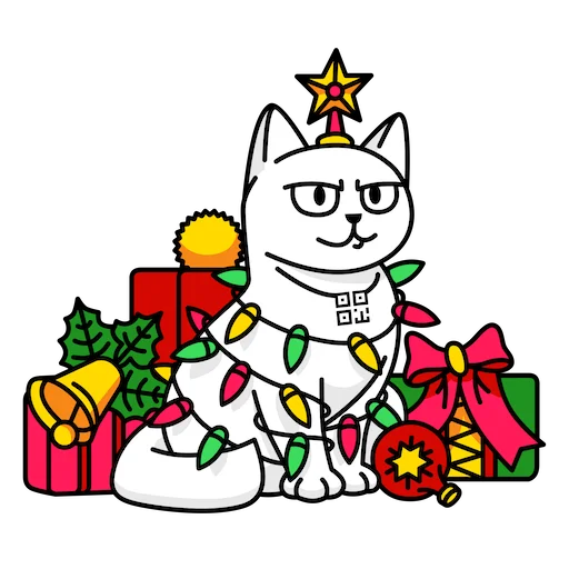 Стикер QR-cat by monobank 🥂