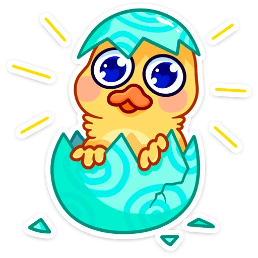 Telegram Sticker «Утёнок Кряк» 🐣