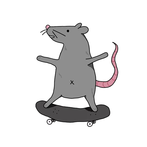 Telegram stiker «RATSSSS» 🛹