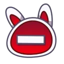 Rabbit Emoji  stiker ⛔️