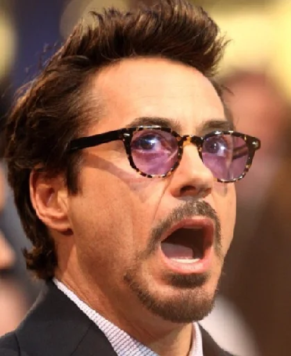 Robert Downey Jr. emoji 😨