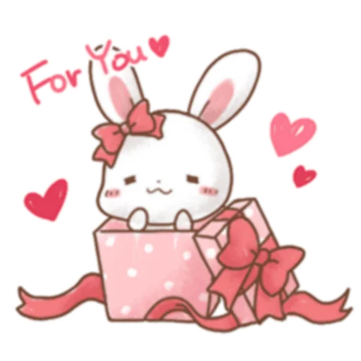 Стікер Telegram «Rabbit & Bear's love Prt. 1 (FULL) [日本]» 🎁