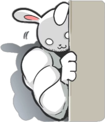 Telegram stiker «Rabbo the Muscle Rabbit» ?