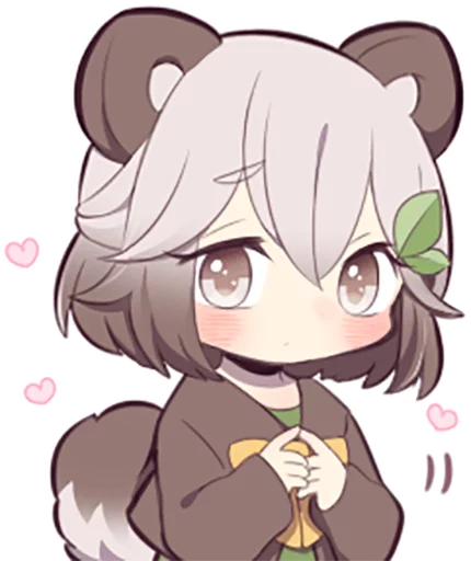 Lovely Raccoon Girl by SR emoji 😳