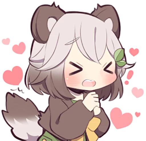 Lovely Raccoon Girl by SR emoji 😫