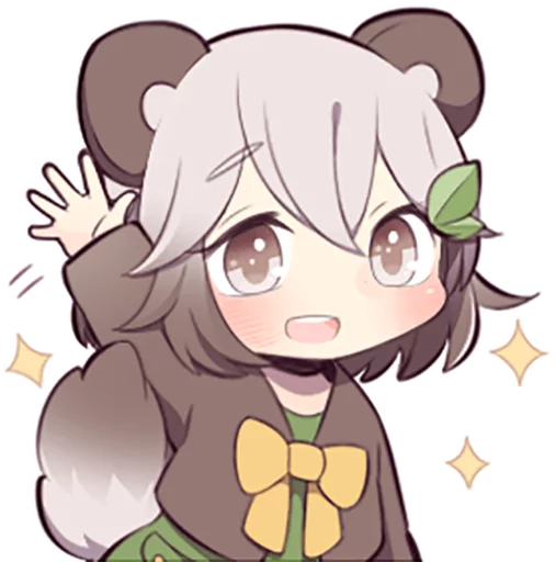 Lovely Raccoon Girl by SR emoji 👋