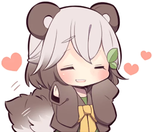 Lovely Raccoon Girl by SR emoji 😍
