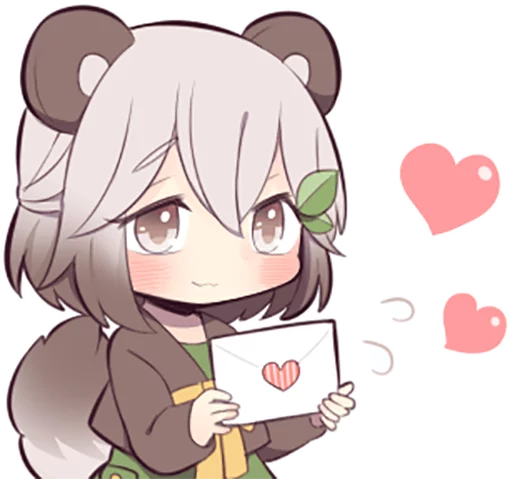 Lovely Raccoon Girl by SR emoji 💌