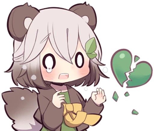 Lovely Raccoon Girl by SR emoji 💔