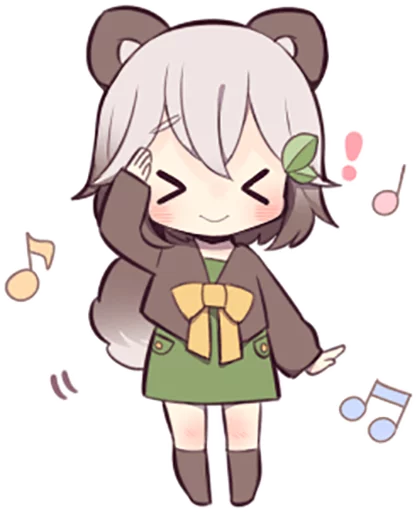 Lovely Raccoon Girl by SR emoji 🎵