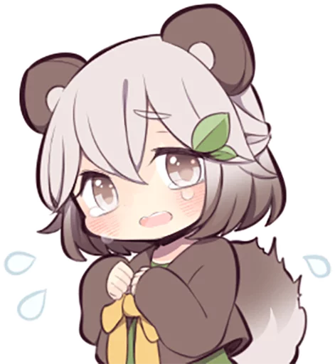 Lovely Raccoon Girl by SR emoji 😭