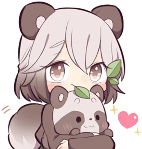 Lovely Raccoon Girl by SR emoji 😐