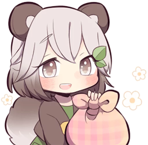 Lovely Raccoon Girl by SR emoji 🍱