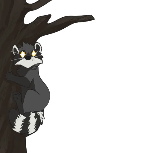 Telegram stiker «Raccoons by Pulexart.com» 👁️