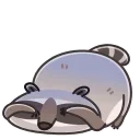 Raccoon Days emoji 🫣