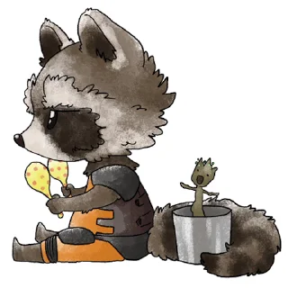 Rocket Raccoon  emoji 🕺