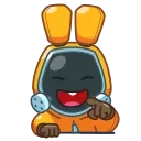 Емодзі телеграм Rad Bunny