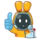 Telegram emoji Rad Bunny 