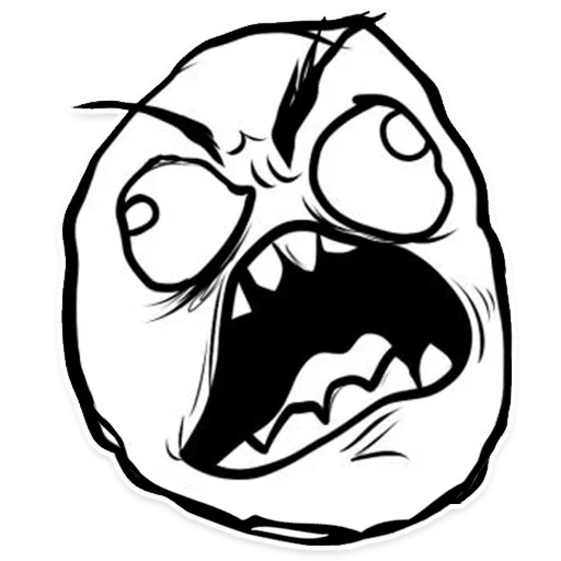 Telegram Rage Emoji Cтикеры телеграм Rage Faces
