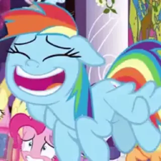 Rainbow Dash emoji 😂