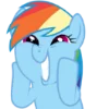 Rainbow Dash MLP emoji 😘