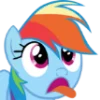 Telegram emojisi «Rainbow Dash MLP» 😜