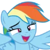 Telegram emojisi «Rainbow Dash MLP» 😊