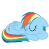Telegram emojisi «Rainbow Dash MLP» 😴