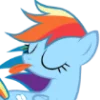 Telegram emojisi «Rainbow Dash MLP» 🤪