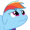 Rainbow Dash MLP emoji 😭