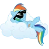 Rainbow Dash MLP emoji 🌨