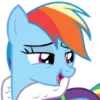 Telegram emojisi «Rainbow Dash MLP» 😊