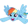 Rainbow Dash MLP emoji 👏