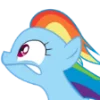 Telegram emojisi «Rainbow Dash MLP» 🙊
