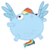 Эмодзи Rainbow Dash MLP 🙊