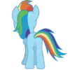 Telegram emojisi «Rainbow Dash MLP» 👋