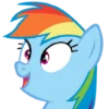 Telegram emojisi «Rainbow Dash MLP» 💃