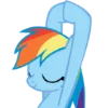 Rainbow Dash MLP emoji 😔