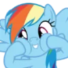 Telegram emojisi «Rainbow Dash MLP» 🐱