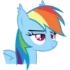 Rainbow Dash MLP emoji 🙄