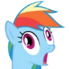 Telegram emojisi «Rainbow Dash MLP» 🙈
