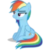 Telegram emojisi «Rainbow Dash MLP» ✅