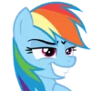Rainbow Dash MLP emoji 😁