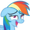 Rainbow Dash MLP emoji 😔