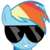 Rainbow Dash MLP emoji 😎