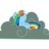 Telegram emojisi «Rainbow Dash MLP» 😴